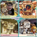 Robotime Roboter Spieluhr Holz 3D Puzzle Modell bausatz Erwachsene DIY Kinder Set Bauen bastelset Geburtstag Geschenk Junge Mädchen