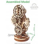 Ugears Steampunk-Uhr 3D Holzpuzzle Holzuhr Mechanischer Modellbausatz DIY Modellbausätze für Erwachsene Jugendliche und Kinder Ideales Weihnachts- und Neujahrsgeschenk Wunderschöne Wohnkultur
