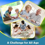 Amrzxz 1000 Puzzlespielzeuge『Menschen und Tiere beim Bankett』Lernspiel für Kinder