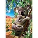 Educa 18999 Baby 500 Teile Puzzle für Erwachsene und Kinder ab 10 Jahren Koala Familie bunt