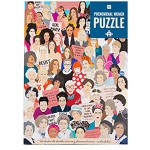 Talking Tables 1000-teiliges inspirierendes Frauenpuzzle mit passendem Poster & Quizbogen | Buntes illustriertes Design Geburtstagsgeschenk feministische Geschenke für Sie