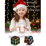 Maomaoyu Zauberwürfel 2x2 2x2x2 Original Speed Cube Magic Cube Puzzle Magischer Würfel Kohlefaser Aufkleber für Schneller und Präziser mit Lebendigen Farben