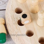 NINGSANJIN Wooden Memory Match Stick Schach Spiel Familienbrettspiele Hölzerne Gedächtnisspiele Gedächtnis Schach Pädagogisches Hölzernes Gedächtnisschach der Kinder