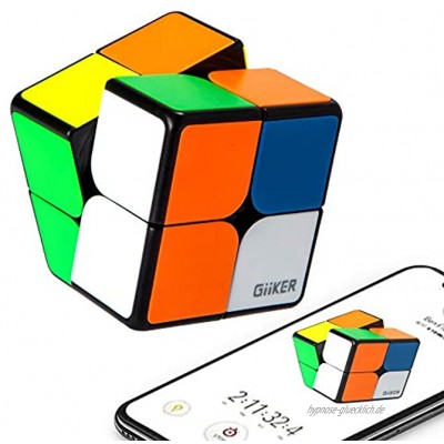 ROXENDA Zauberwürfel Elektronisch Giiker i2 App Remote Control Professionelle 2x2 Speed Cube Bluetooth App Sync Magnetic Cube zur Schnellen Erholung