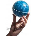 Sharplace Maze Ball 3D Puzzle Fußball Magic Magnetische IQ Labyrinth Kugelspiel für Kindertag Geschenkidee Orange Medienschwierigkeit