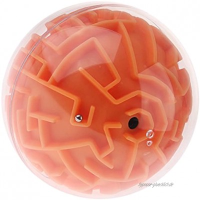 Sharplace Maze Ball 3D Puzzle Fußball Magic Magnetische IQ Labyrinth Kugelspiel für Kindertag Geschenkidee Orange Medienschwierigkeit