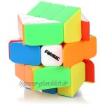 FAVNIC Zauberwürfel Magic Cube Fluktuationswinkel Puzzle Cube 3D Puzzle Cube Brain Teaser Lernspielzeug für Kinder Jungen Mädchen Color