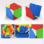 HJXDtech Speed Cube Set Zauberwürfel 2x2 3x3 4x4 Spiegelrad Würfel Pyramide Würfel 2x2x3 Würfel Megaminx Dodekaeder Würfel Spieß und Blatt Würfel Magic Cube Bundle 12er Pack