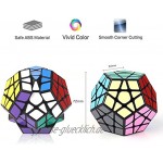 ROXENDA Megaminx Zauberwürfel Qiyi Dodekaeder Speed Cube Einfaches Drehen & Glatt Spiel & Lebendige Farben Aufkleber Cube