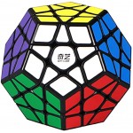 ROXENDA Megaminx Zauberwürfel Qiyi Dodekaeder Speed Cube Einfaches Drehen & Glatt Spiel & Lebendige Farben Aufkleber Cube
