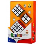 Rubik's Zauberwürfel Tiled Trio 2x2 + 3x3 + 4x4 Orginal Rätsel-Puzzle für Kinder & Erwachsene