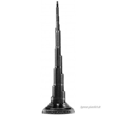ViaGasaFamido Desktop-Dekor 7,1 Zoll Höhe Miniatur Burj Khalifa Turm Modell Legierung Dubai Tower Modell Ornament Kunsthandwerk Büro Home Desktop-Dekor