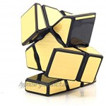 Yealvin 1x3x3 Ghost Cube 133 Speed Magic Cube Puzzle Würfel Floppy 3x3x1 Gold Aufkleber Zauberwürfel