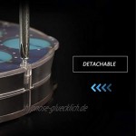 ZXIAQI Magische Uhr Transparentes Blau Zauberwürfel Block Intelligenz Gear Cube Clock Spielzeug für Kinder und Erwachsene Dekompressionsgeschenk 11cm 4.33