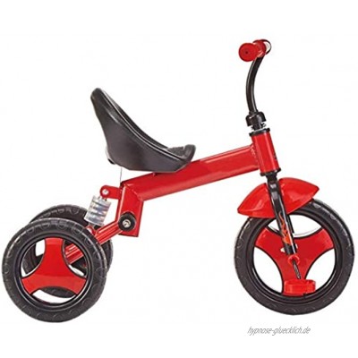 Dreirad für Babys 2-in-1 zusammenklappbares Dreirad 2-in-1 für Kinder von 2–6 Jahren mit Stoßdämpfung Feder-Design 2 Farben Farbe: Rot Farbe: Rot für 1–3