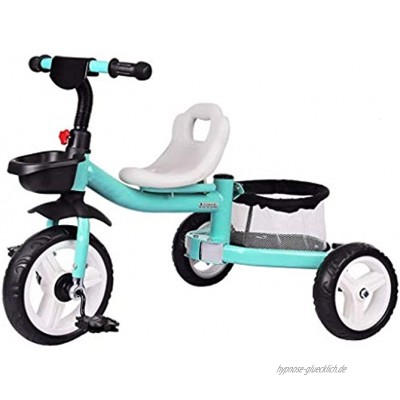 Dreirad für Babys für den Außenbereich für Anfänger 3-in-1 rosa Dreiräder 3 Modi 3-8 Jahre für Jungen und Mädchen Grün mit Korb hinten Farbe: Blau