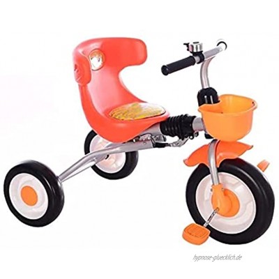 NUBAO Baby Dreirad Kinder Dreirad Kinder Dreirad Leicht Klapprad für 2-3-4 Jahre alte Kinder Farbe: Orange Dreiräder für 1-3 Jahre alt Farbe: Orange