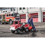 Rolly Toys rollyUnimog Fire Unimog Feuerwehrauto für Kinder 3-8 Jahre Zweigangschaltung Flüsterlaufreifen 036639