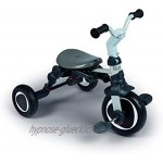 Smoby 7 741300 2-in-1 Dreirad Robin faltbarer Kinderwagen und Dreirad leicht verstaubar mit Überdachung Sicherheitsgurt für Kinder ab 6 Monaten