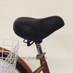 WUPYI2018 24 Zoll Dreirad Für Erwachsene,6 Speed Erwachsene Fahrrad Dreirad Trike Cruise Bike mit Einkaufskorb und Scheinwerfern,für Outdoor Sport Einkaufen