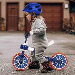 YMINA Laufrad ab 1-4 Jahre Dreirad Baby Lauflernhilfe Verstellbar für Kinder mit Abnehmbarem Pedal Jungen und Mädchen Geschenk Blau