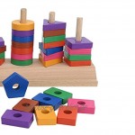 Form Geometrisches Matching Toy für KinderYF-matching sleeve column blue