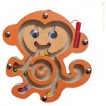 FunnyGoo Mini Pen Driving Labyrinth aus Holzperlen für Kinder ab 3 Jahren Perfect Xmas Monkey