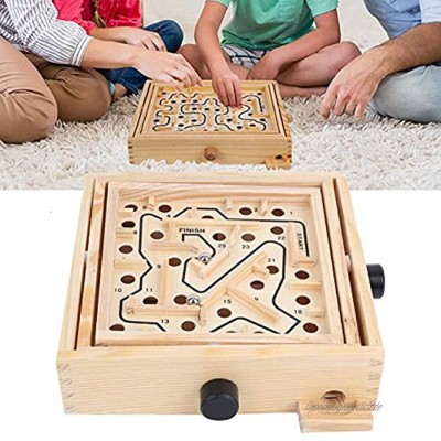 Interaktive Tischspiele Holzlabyrinth-Brett Denkspiel Hand-Labyrinth-Spielzeug Labyrinth-Brett Gaming für erwachsene interaktive Kinderohye-hand maze trumpet blue