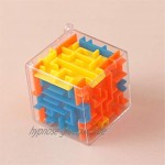 MxZas 5 Packungen der frühen Bildung von Kindern transparent 3D Maze Murmeln Erwachsene intellektuelle Dekompressionswürfel Spielzeug Labyrinth-Spiel Zappeln Sie Spielzeug