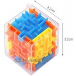 MxZas 5 Packungen der frühen Bildung von Kindern transparent 3D Maze Murmeln Erwachsene intellektuelle Dekompressionswürfel Spielzeug Labyrinth-Spiel Zappeln Sie Spielzeug