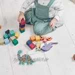 NUOBESTY 2Pcs Magnetic Bead Maze Puzzle Dinosaurier Form Magnet Holz Labyrinth- Spiel Spielzeug Pädagogisches Spielzeug für Kinder Kleinkinder
