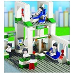 Puzzle GCX- Blöcke zusammengebaut Gebäude Kinder Kunststoff 6-jährigen Jungen-Mädchen-Spielzeug Simulation Stadt Emergency Center Particle Versammlungs-Modell 378 Stück Interessant
