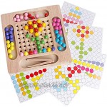 Regenbogen-Ball-Eliminations-Spiel Rainbow Bead Game Regenbogenperlen-Spiel,Strategiespiel Logikspiel Denkspiel,magisches Schach Spielzeug-Set Für Kinder,80 Stück Farbperlen