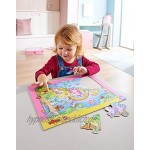 HABA 303706 Rahmenpuzzle Einhorn Glitzerglück 25 Teile aus Pappe mit Glitzereffekt Puzzle für Kinder ab 3 Jahren