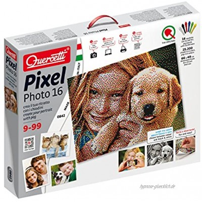 Quercetti 00842 Pixel Photo-16 tab Steckspiel Multi