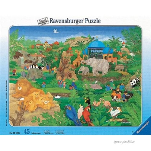 Ravensburger 06690 Im Tiergarten 45 Teile Rahmenpuzzle