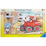 Ravensburger Kinderpuzzle 06359 Mein Bagger Rahmenpuzzle für Kinder ab 3 Jahren mit 15 Teilen