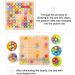 ATopoler Montessori-Holzspielzeug hölzernes Kinderspielzeug mit Puzzleperlen Mathe-Spiel zur Stimulation des Gehirns von Babys und Kindern