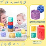 AUYYOSK Stapelturm Baby Sensorik Bälle Kleinkinder Babyspielzeug Motorik Kinder Spielzeug Lernspielzeug ab 6 Monate