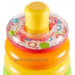 Fisher-Price GKD51 Farbring Pyramide klassisches Stapelspielzeug mit Ringen für Babys und Kleinkinder Mehrfarbig