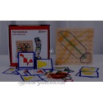 Homealexa Holz Geoboard Set Geometriebrett Montessori Holz Spielzeug für Kinder Inspirieren die Phantasie und Kreativität des Kinders