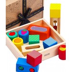 Jaques of London Discovery Holzblocks Ideales Lernspielzeug Montessori-Erziehungsspielzeug und Sinnesspiel für Kinder Holzpuzzles von höchster Qualität seit 1795