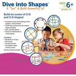 Learning Resources LER1773 Dive into Shapes! Geometrieset zum Bilden von Formen rund um das Thema Meer,