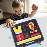 Busy-Board Für Kleinkinder Filz Beschäftigtes Brett Montessori Spielzeug Für Fertigkeiten Und Selbst Anziehen Basic Baby Motorikspielzeug Mit Schnallen Und Verschlüssen Für Kinder Beste Spielzeug
