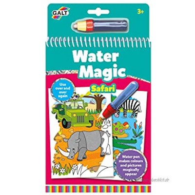 Galt Toys 1004927 Water Magic Safari Malbuch mit Wasser Multi
