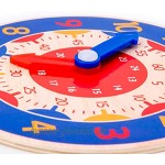 junengSO Kinder Holzuhr Spielzeug Stunde Minute Sekunde Erkenntnis Bunte Uhren Spielzeug