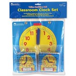 Learning Resources Set abwischbarer Uhren für das Klassenzimmer,