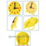 Tixiyu Zeitlern-Mini-Uhren Lernhilfen verstellbare Uhrzeit Lernuhr für Kinder Lernwecker Lernwerkzeug Lernspielzeug 10 cm