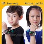 TTSLVS Kinder Smart Watch mit Kamera Touchscreen Jungen Mädchen Digital Sport SmartWatch mit SOS Musik Schrittzähler 4G Smart Watch für Android und iOS Handys iOS,Blau