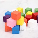 Blockspielzeug farbiges Block-bequemes Kiefernholz für Kinder für Kinder für frühes Bildungsspielzeug25mm 25 pcs blue